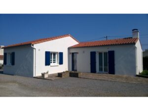 Enduit taloché sur une maison de Rezé