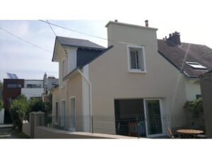 Rénovation des façades d'une maison à Orvault (Nantes Nord)